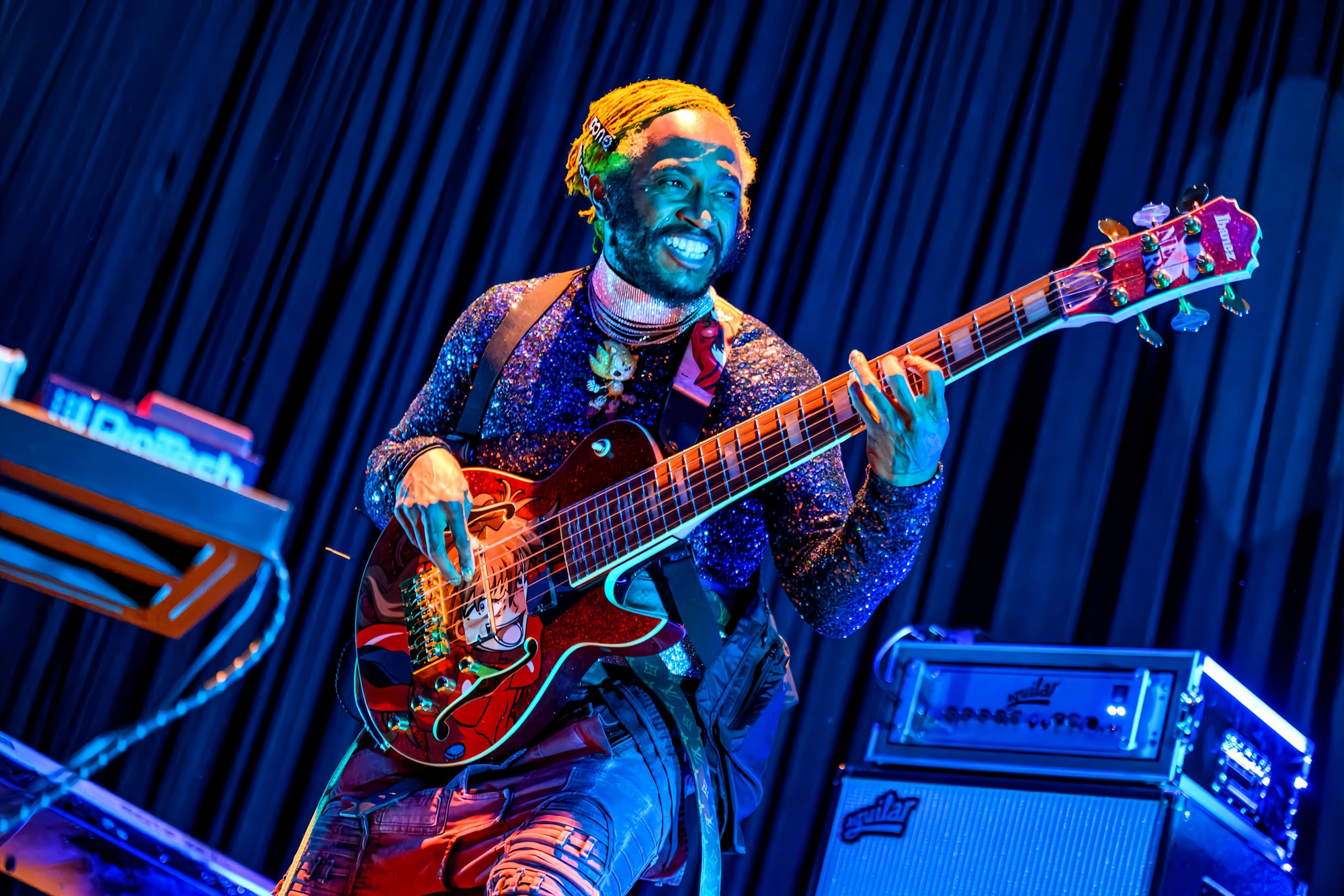 演唱会贝斯手电脑桌面壁纸