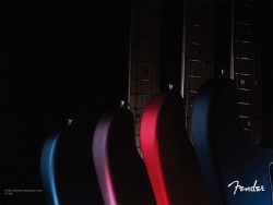 五彩贝斯琴体局部高清电脑壁纸图片