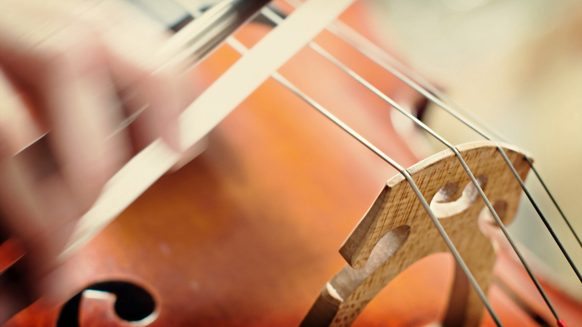 小提琴局部高清虚化电脑背景壁纸